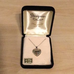 Designers Collection sterling silver heart locket